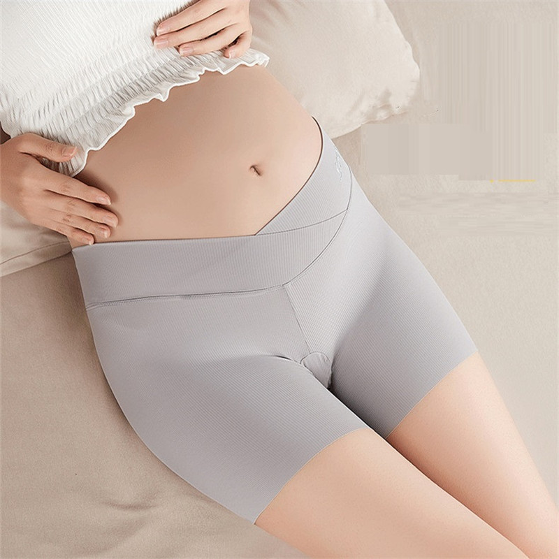3Pcs/5Pcs Pregnant Women Low Waist Shorts Summer Tide Mom Pregnancy Bottoming Pants Thin Safety Pants Slip Shorts for Under Dresses Anti Chafing  Stretch Safety Pants