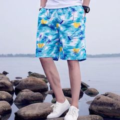 Summer beach shorts men's swimming shorts sports running shorts surfboard shorts quick-drying pants Styles are sent randomly one size (suitable within 45-90kg)