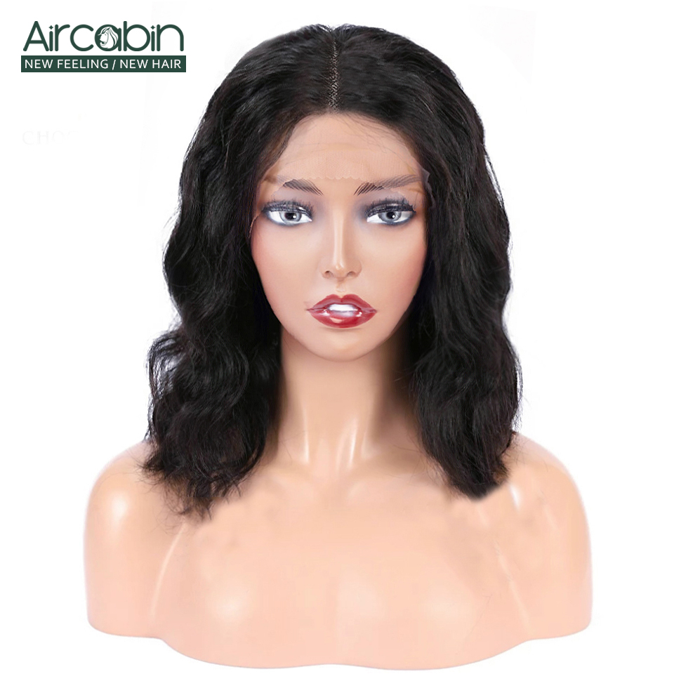 Body Wave Lace Front Human Hair Wigs Brazilian Remy Hair Mid-length Wigs Pre-Plucked Lace Closure
