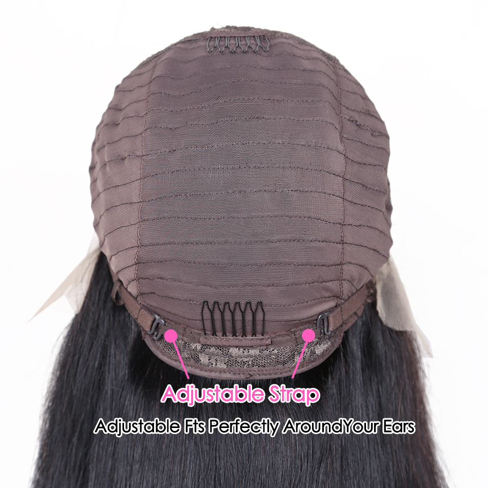Body Wave Lace Front Human Hair Wigs Brazilian Remy Hair Mid-length Wigs Pre-Plucked Lace Closure