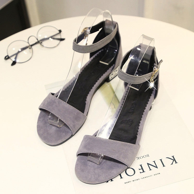 Comfortable sandals Simple fashion low-heels womens heels ladies heels ladys heel shoes