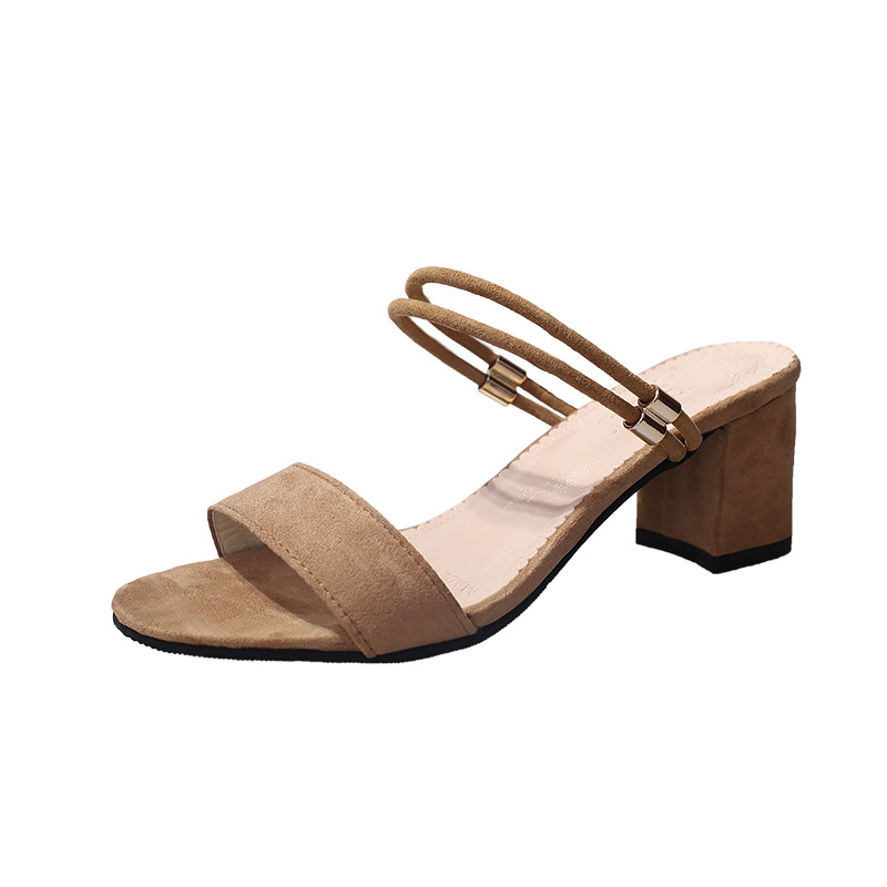Classic two ways of wearing high heels slippers sandals ladies heels ladys heels womens shoes