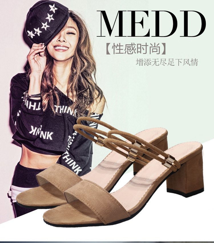 Classic two ways of wearing high heels slippers sandals ladies heels ladys heels womens shoes