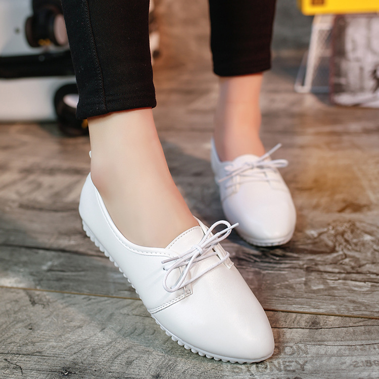 Women&apos;s single shoes small white shoes flat bottomed women&apos;s shoes manufacturers direct wholesale