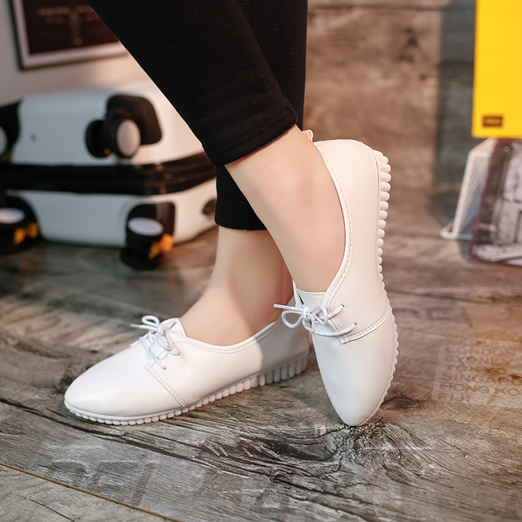 Women&apos;s single shoes small white shoes flat bottomed women&apos;s shoes manufacturers direct wholesale