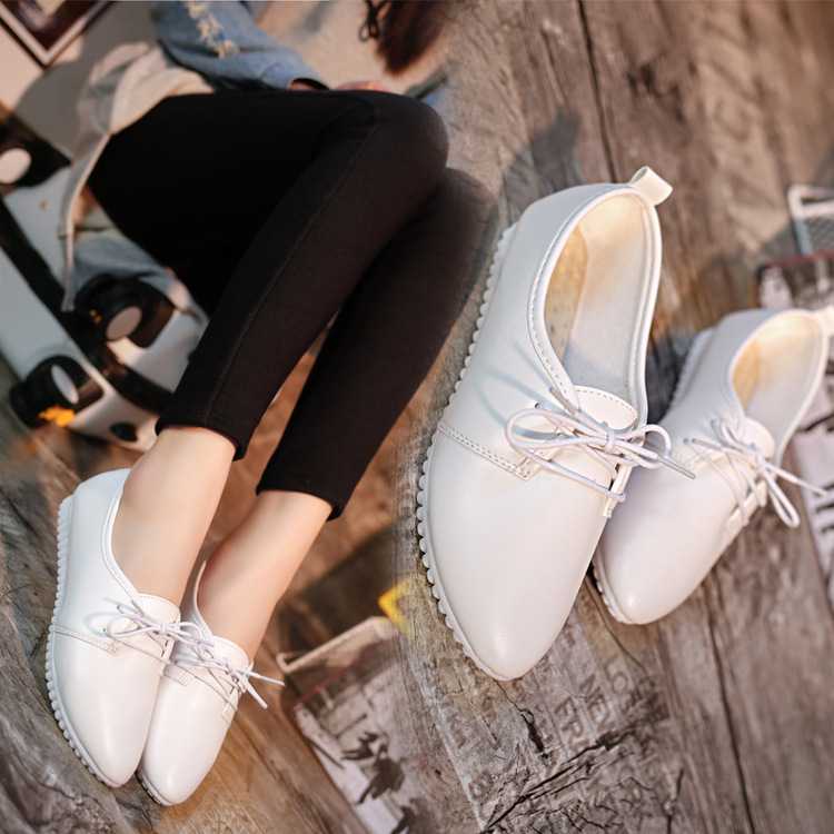 Women&apos;s single shoes small white shoes flat bottomed women&apos;s shoes manufacturers direct wholesale