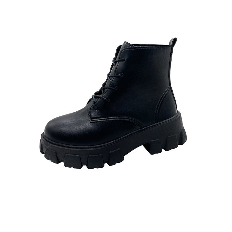 37-42 British style handsome large size women's boots 2023 new thick bottom Martin boots womens shoes ladies shoes for women