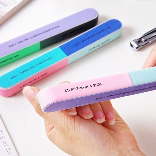 Fashion 7 step unique Nail buffer for nail care