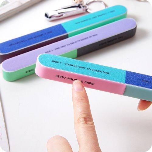 Fashion 7 step unique Nail buffer for nail care
