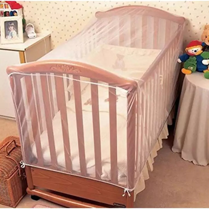 (Not Include crib) Baby Crib Cot Insect Mosquitoes Wasps Flies Net for Infant Bed Folding Crib Net