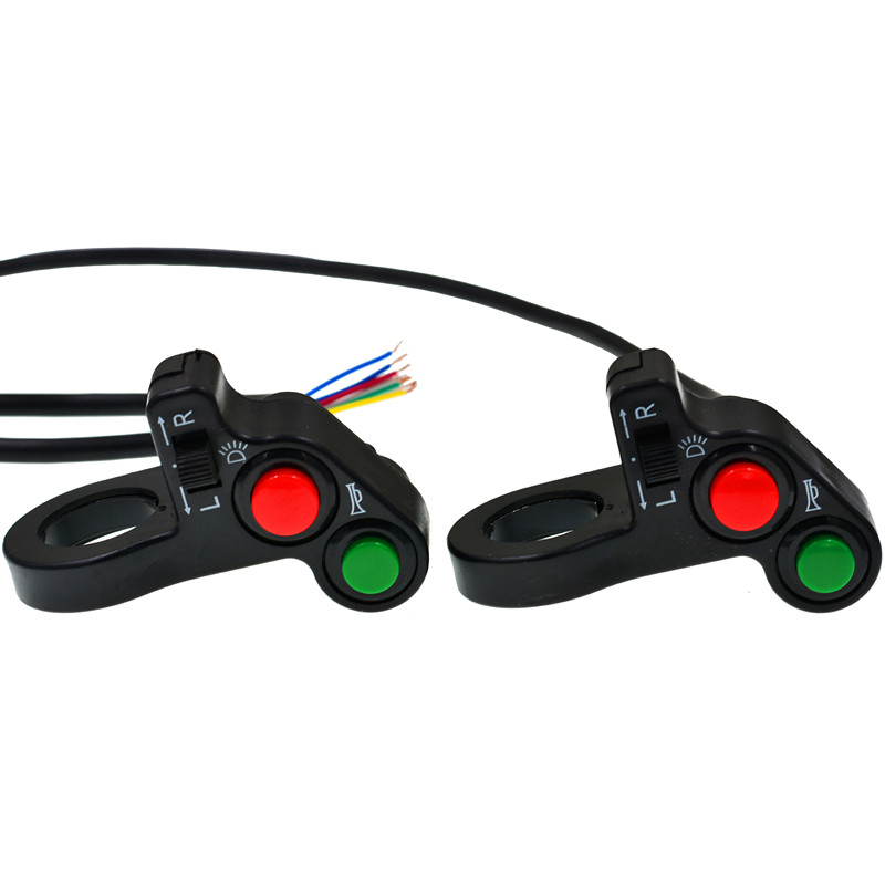 Motorcycle &amp; PowersportSwitch Electric Bike Scooter Horn Turn Signals On/Off Button Light Switch