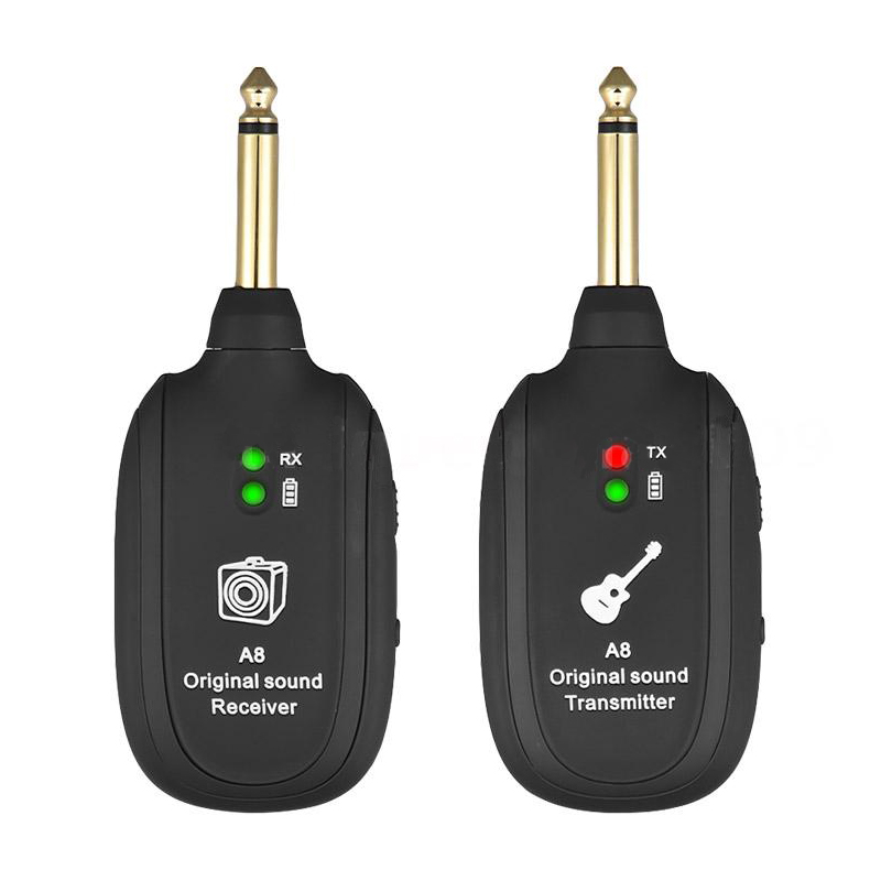 Guitar Wireless System Transmitter Receiver Built-in Rechargeable Instrument Accessories
