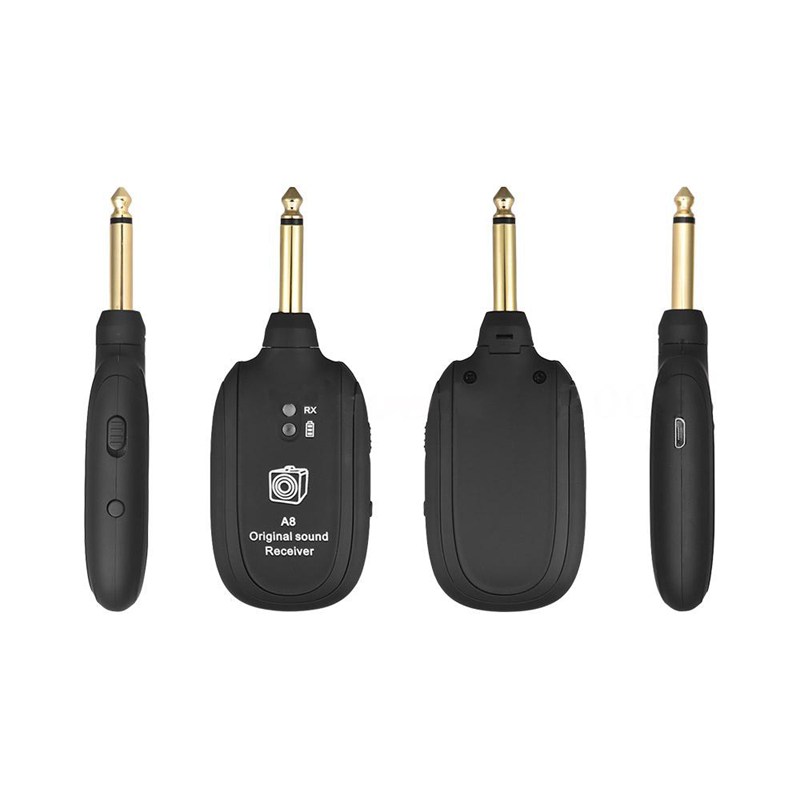 Guitar Wireless System Transmitter Receiver Built-in Rechargeable Instrument Accessories