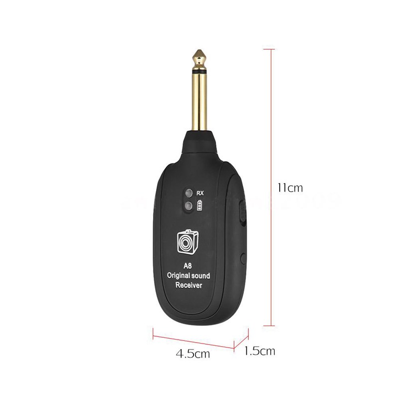 Guitar Wireless System Transmitter Receiver Built-in Rechargeable Instrument Accessories
