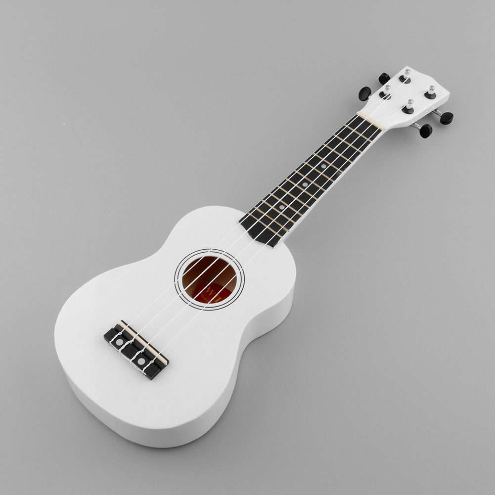 21 inches Soprano Ukulele 12 Frets Instrument Wood Hawaiian Style Guitar 4 Strings Hawaii Guitar