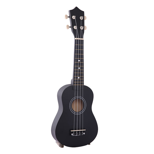 21 inches Soprano Ukulele 12 Frets Instrument Wood Hawaiian Style Guitar 4 Strings Hawaii Guitar