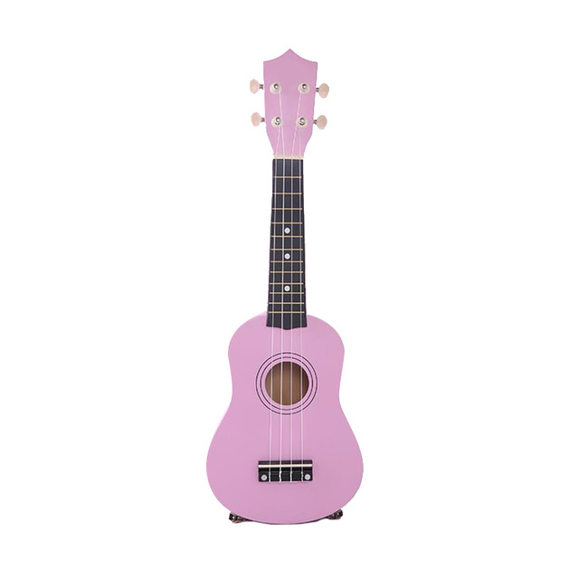 21 inches Soprano Ukulele 12 Frets Instrument Wood Hawaiian Style Guitar 4 Strings Hawaii Guitar
