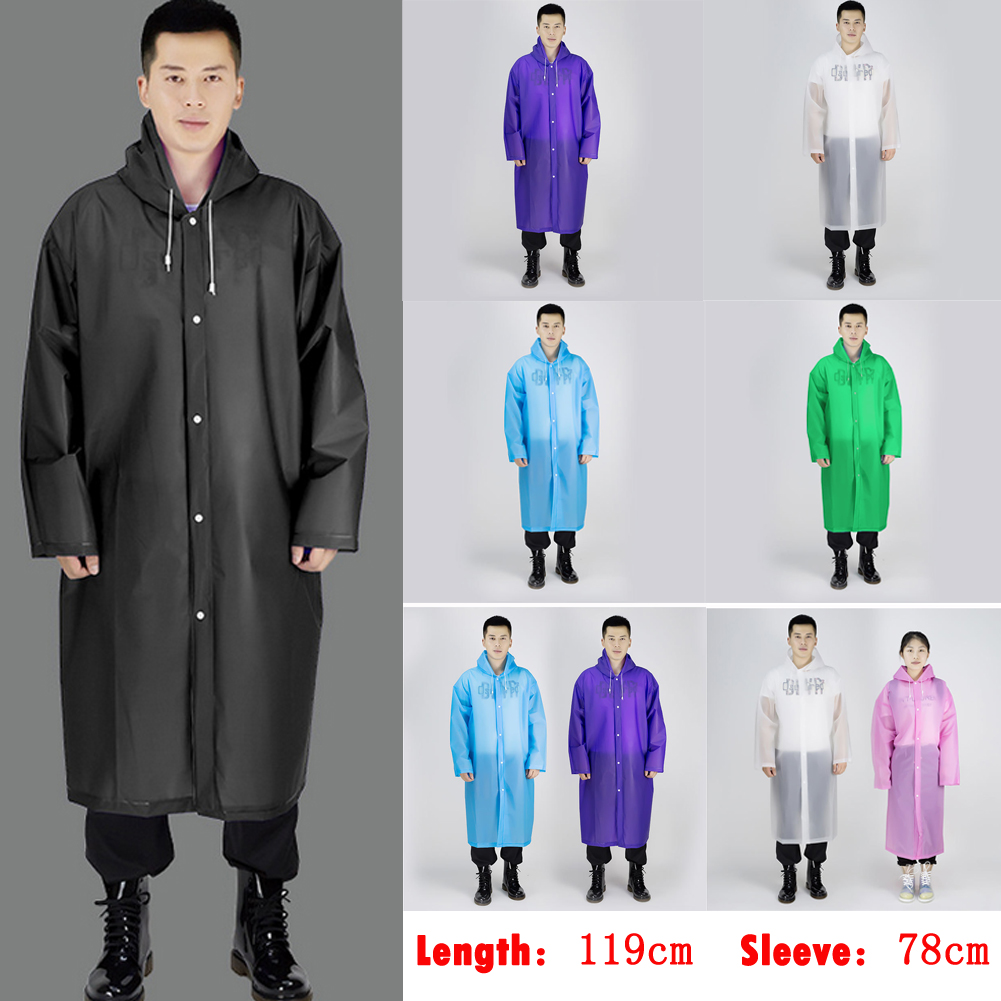 Hot Sale Men Women Adult One-piece Waterproof Rain Coat Eva Thicker Jackets &amp; Trench Coats