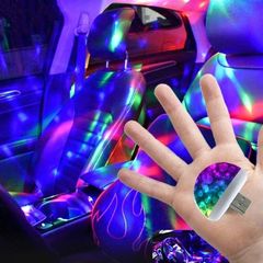 Multi Color DJ USB LED Car Interior Lighting Kit Atmosphere Light Neon Colorful Interior Accessorie Color combination one size