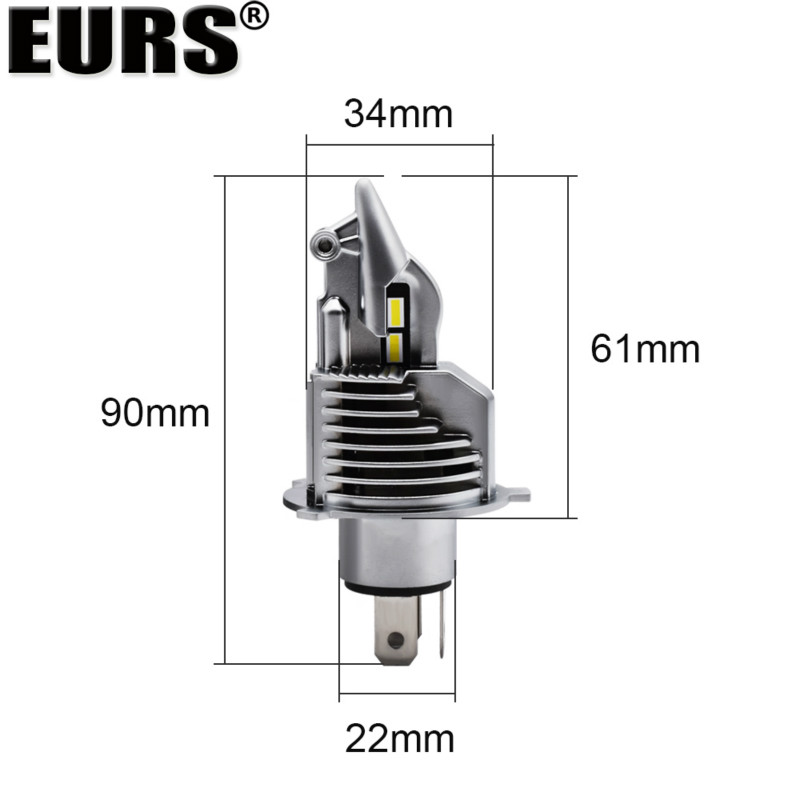 2PCS Fighter Foco H4 Led Bulbs Car/motorcycle Headlight 72W 12V 24V Lights &amp; Lighting Accessories