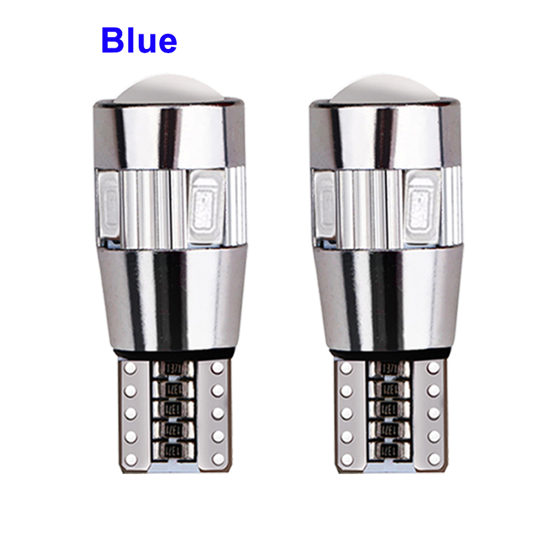 2x Car 5W5 LED Bulb T10 W5W LED Signal Light Canbus 12V 6000K Auto Claerance Wedge