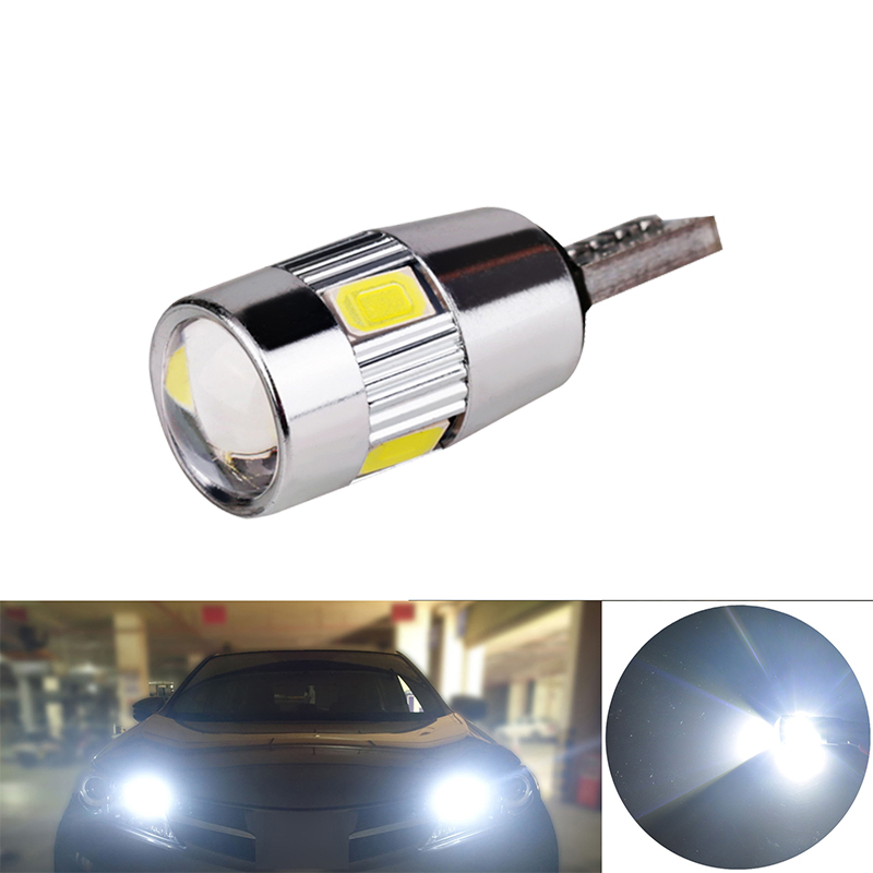 2x Car 5W5 LED Bulb T10 W5W LED Signal Light Canbus 12V 6000K Auto Claerance Wedge