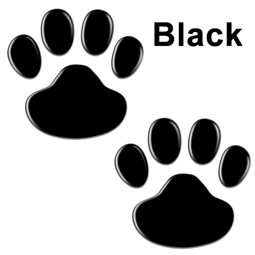 4Pcs/Set Car Sticker Cool Design Paw 3D Animal Dog Cat Bear Foot Prints  Exterior Accessories