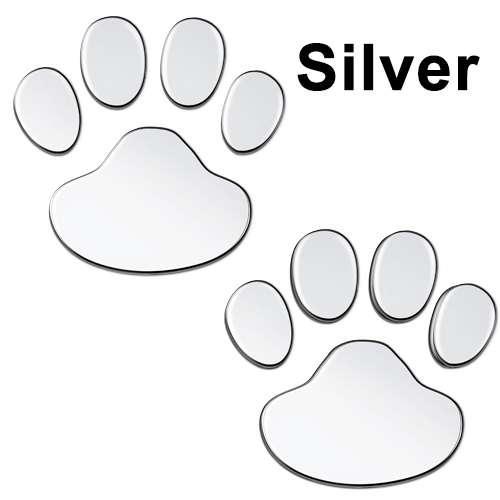 4Pcs/Set Car Sticker Cool Design Paw 3D Animal Dog Cat Bear Foot Prints  Exterior Accessories