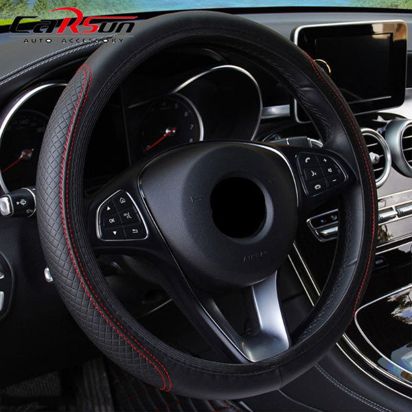 Steering Wheel Cover Braid On The Steering Wheel Cover Cubre Volante Auto Car Interior Accessories