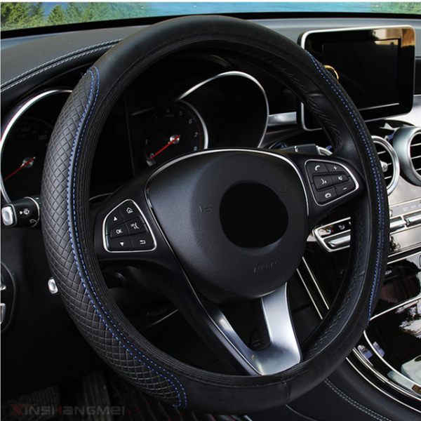 Steering Wheel Cover Braid On The Steering Wheel Cover Cubre Volante Auto Car Interior Accessories