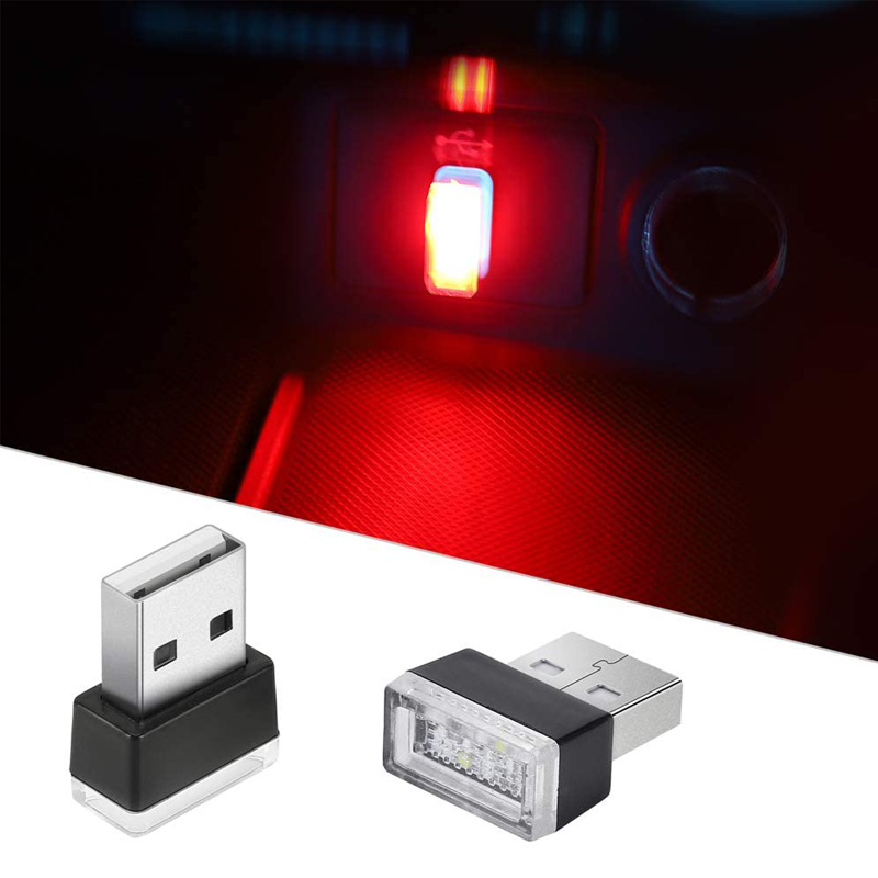 Mini USB LED Night Lights Car Interior Atmosphere Lamp Auto Decoration Ambient Lighting  Interior Accessories