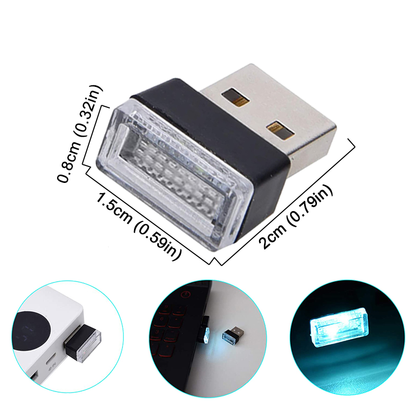 Mini USB LED Night Lights Car Interior Atmosphere Lamp Auto Decoration Ambient Lighting  Interior Accessories