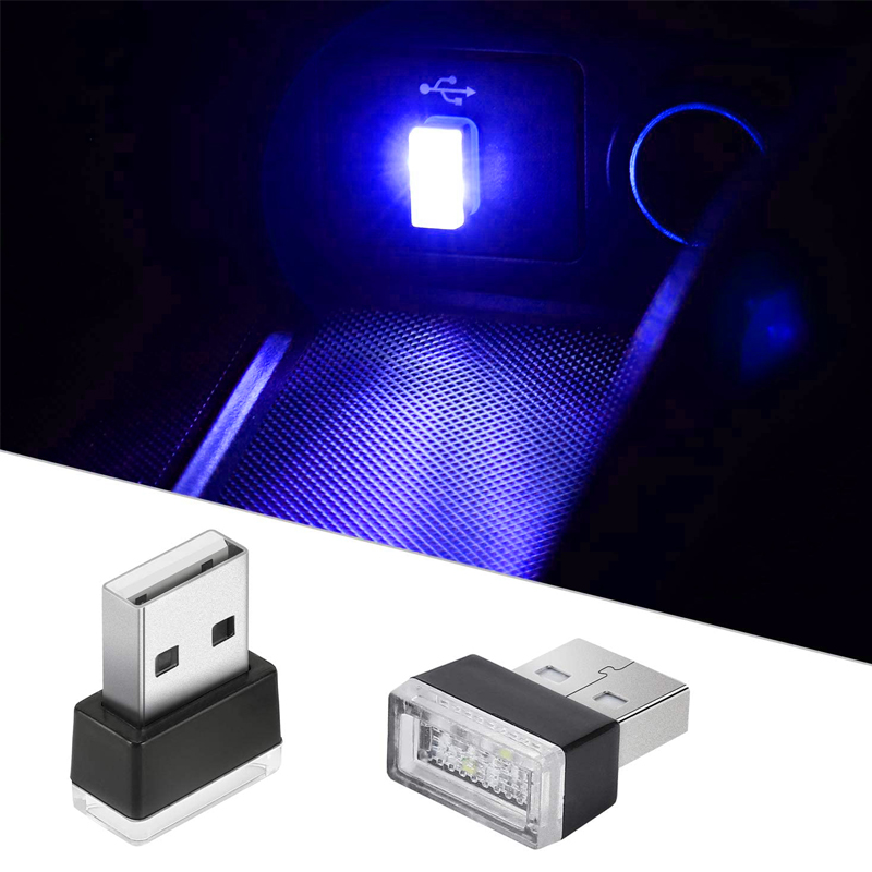 Mini USB LED Night Lights Car Interior Atmosphere Lamp Auto Decoration Ambient Lighting  Interior Accessories
