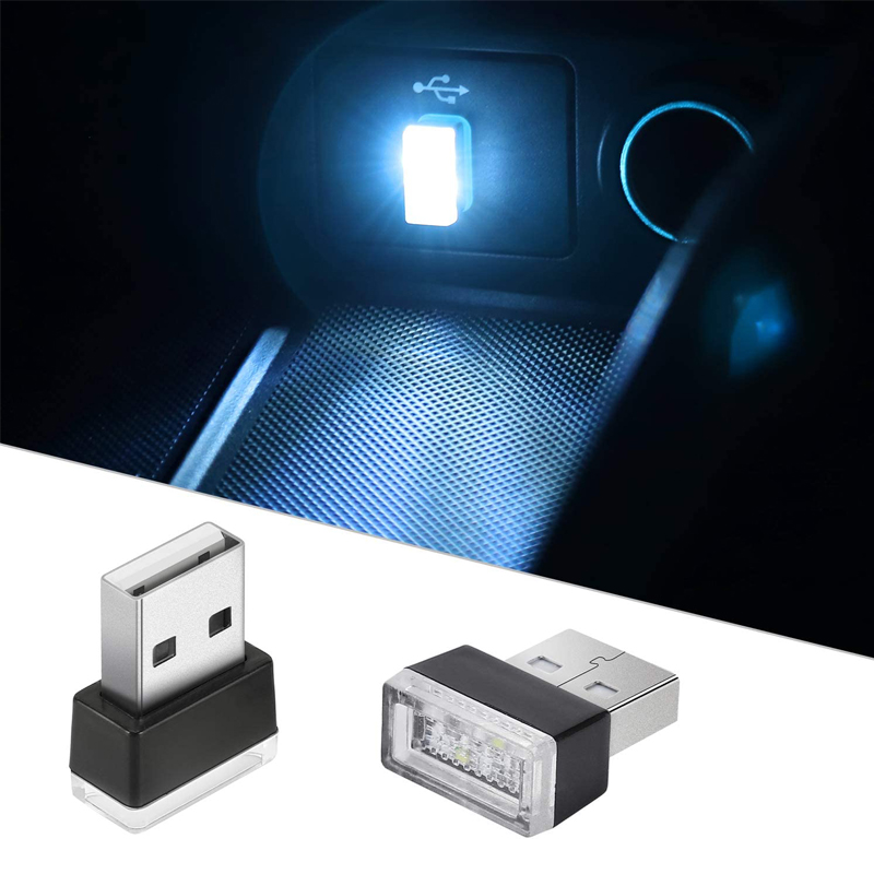 Mini USB LED Night Lights Car Interior Atmosphere Lamp Auto Decoration Ambient Lighting  Interior Accessories