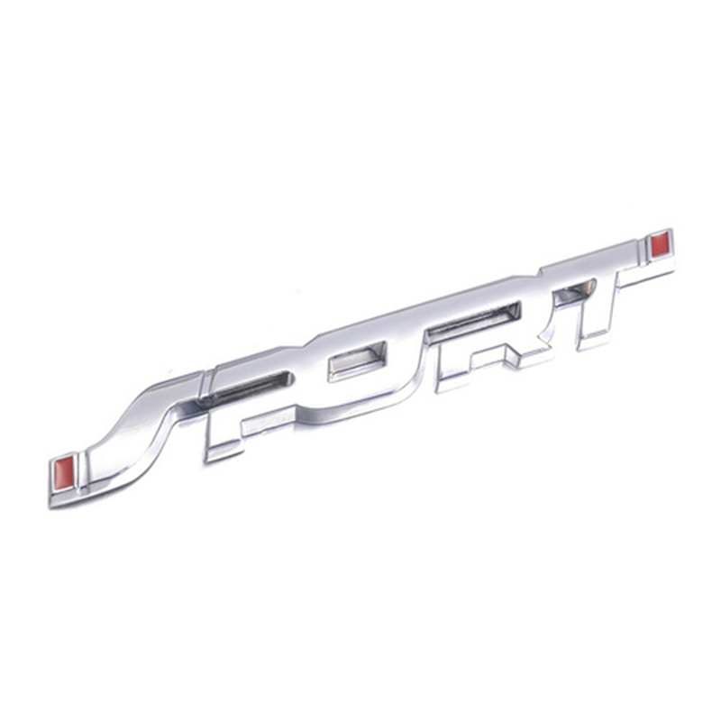 Fashion SPORT Emblem Trunk Fender Badge Sticker Car Metal 3D Logo Stickers Exterior Accessories