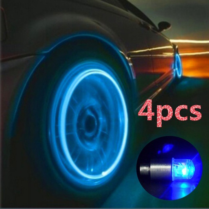 Tire Lights Wheel Caps Decotation Light Tire Hub Lamp Auto Cars Accessories Motorcycle &amp; Powersports
