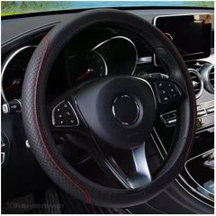 The Steering Wheel Cover of The Car Climbs Over The Handle Cover in The Cirection of Feeding Elasticity  Interior Accessories Red one size