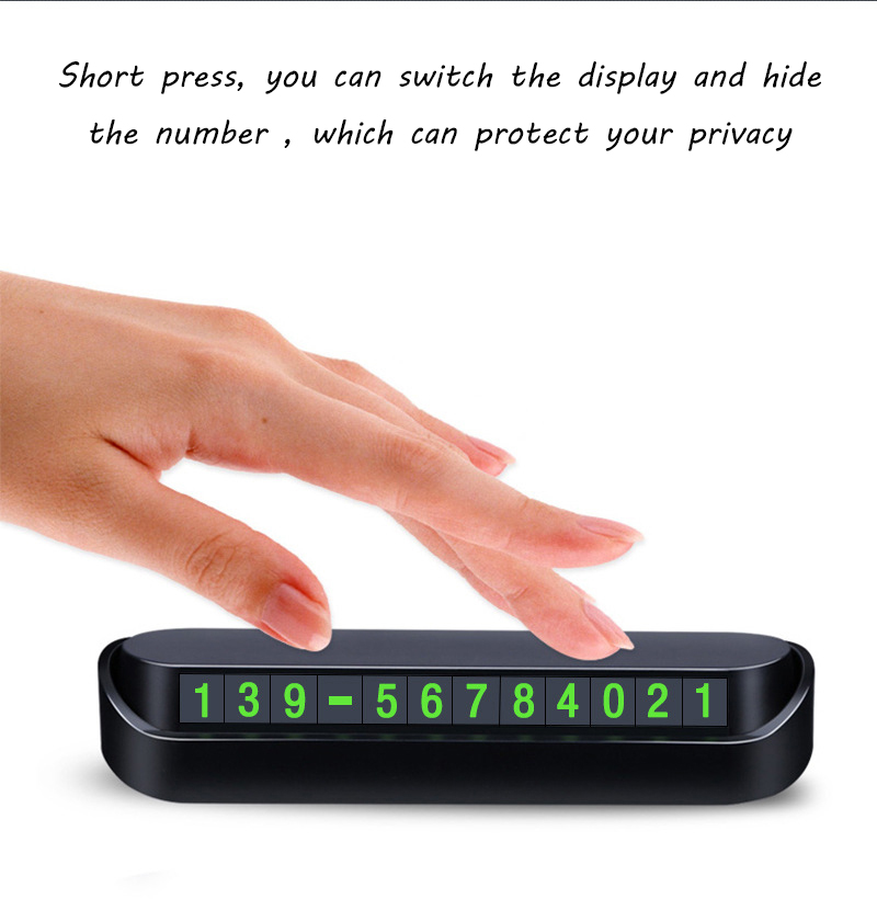 Car Temporary Parking Card Phone Number Card Plate Telephone Number Car Park Interior Accessories