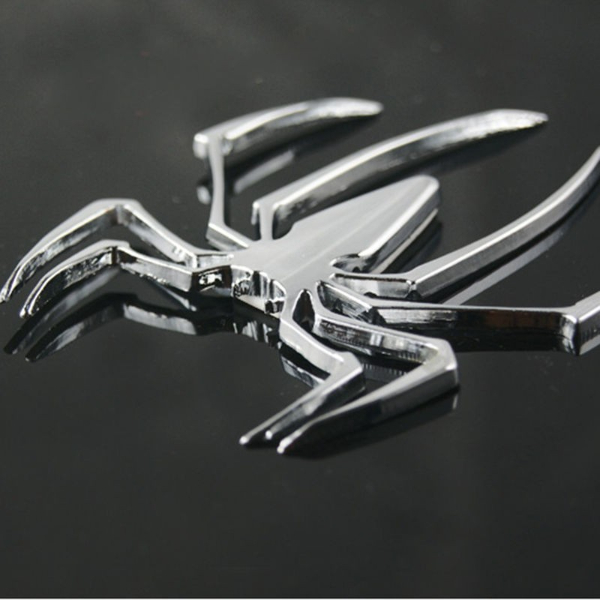 3D Car Stickers HOT Universal Metal Spider Shape Emblem Chrome 3D Car Paint, Body & Trim