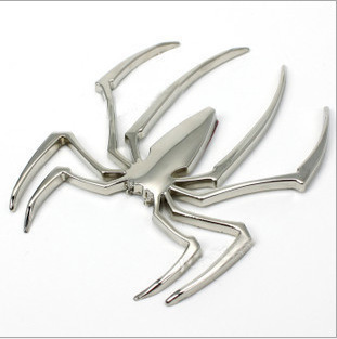 3D Car Stickers HOT Universal Metal Spider Shape Emblem Chrome 3D Car Paint, Body & Trim