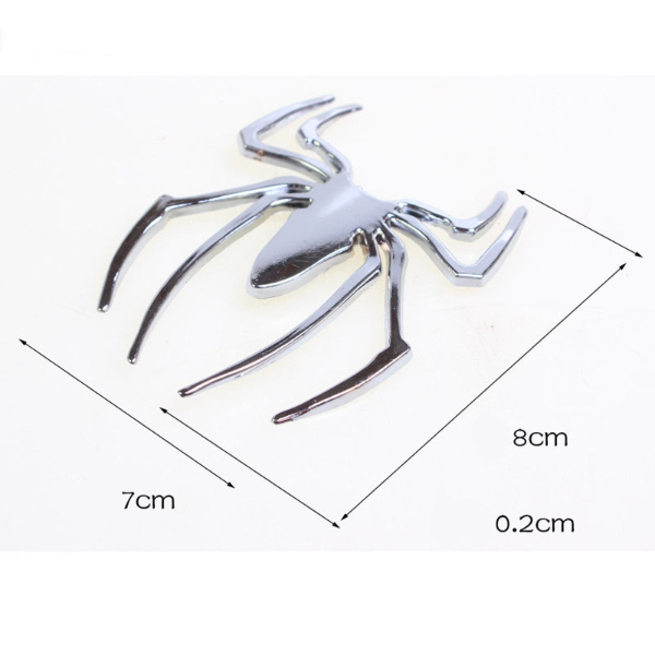 3D Car Stickers HOT Universal Metal Spider Shape Emblem Chrome 3D Car Paint, Body & Trim