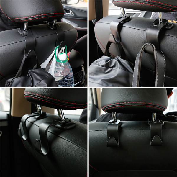 2pcs Car Seat Back Strong And Stable Small Hook Hidden Multifunctional Storage Rear Rear Seat Hook Car Interior Accessories