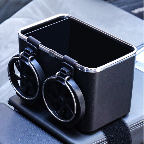 Car Tissue Box Armrest Box Creative Car Water Cup Holder Hanging Cartoon Cute Car Interior Decoration Interior Accessories
