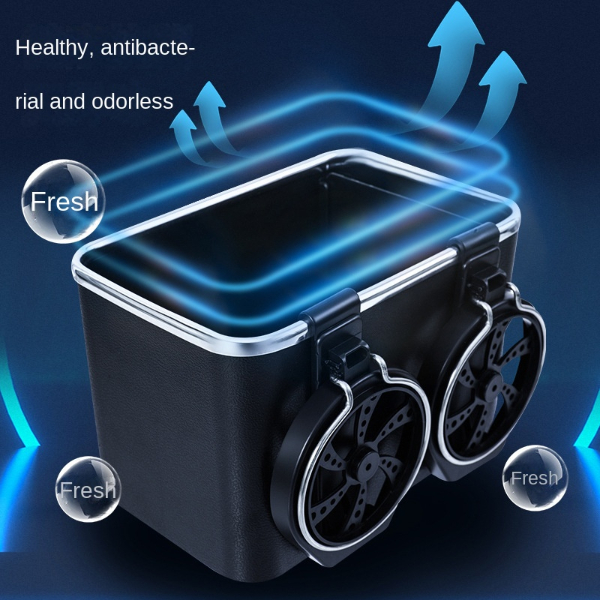 Car Tissue Box Armrest Box Creative Car Water Cup Holder Hanging Cartoon Cute Car Interior Decoration Interior Accessories