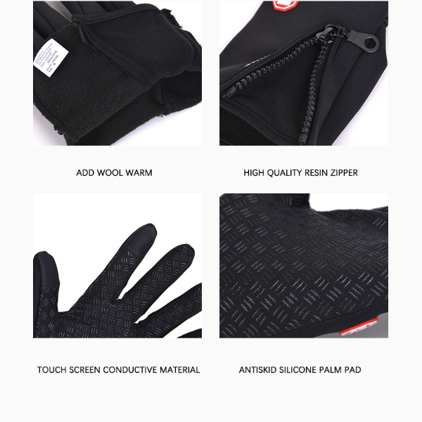 Winter Men's Gloves Warm Touchscreen Sport Fishing Splash-proof Skiing Army Cycling  Motorcycle &amp; Powersports