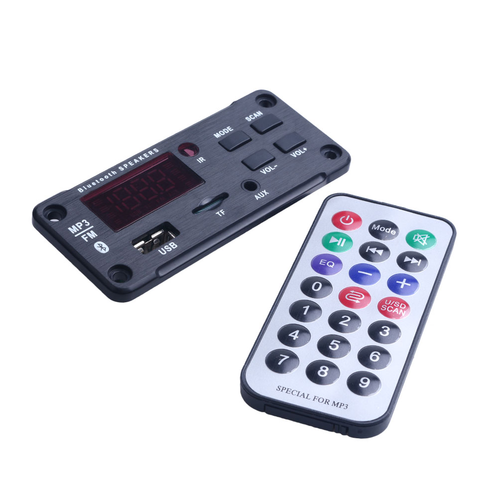 MP3 Players Decoder Board Wireless Audio Module Support USB TF AUX FM Audio Radio