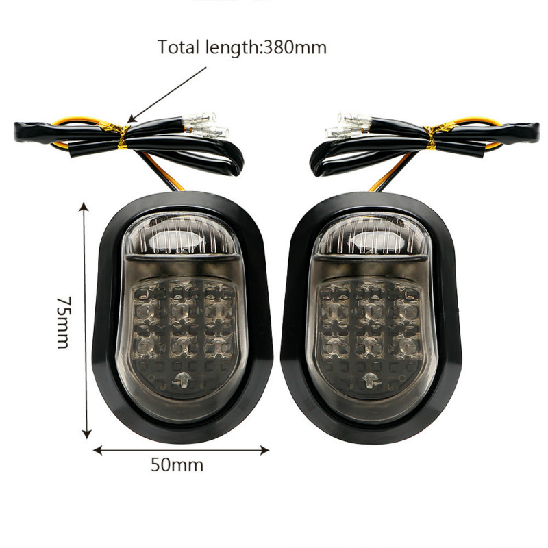 Motorcycle &amp; PowersportsBlinker 9 LED Motorcycle A Pair Piranha Light Flasher Turn Signal Light
