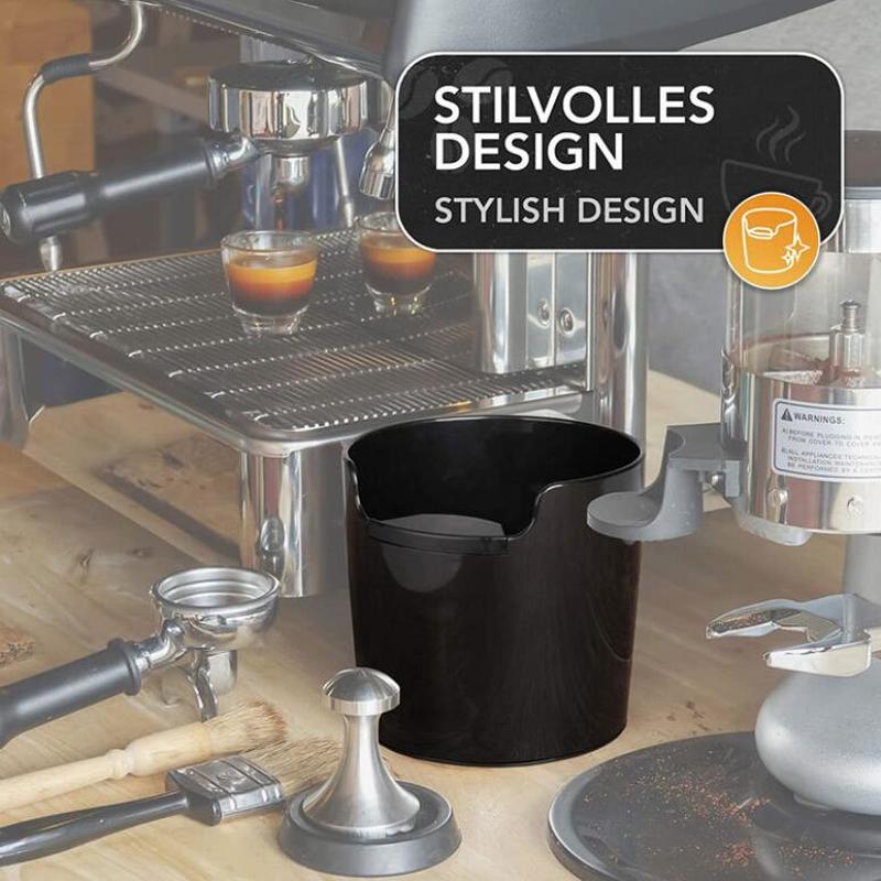 Powder Residue Box Black Deep Bowl Non-slip Detachable Knock  Kitchen &amp; Dining room appliances