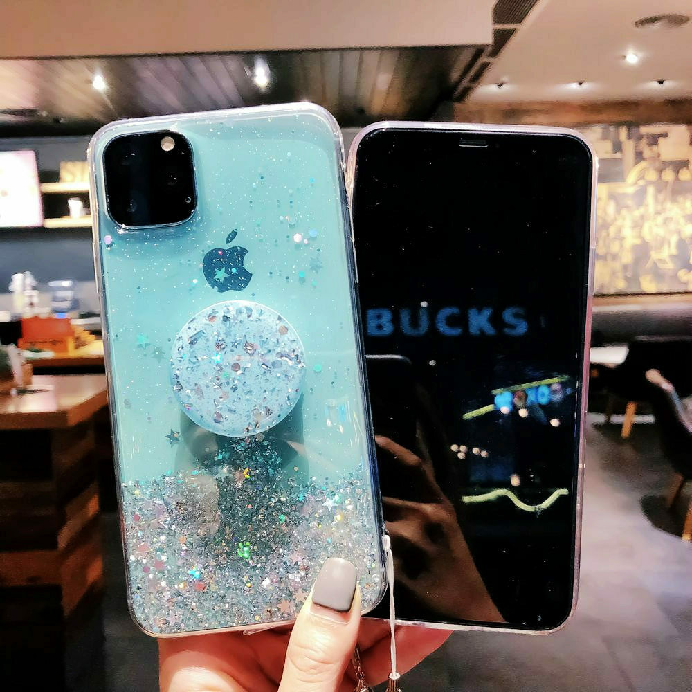 Bling Glitter Case For iPhone 11 Pro Max 11 Pro 11 XS XR X XS Max 6s 6 7 8 Screen Protectors