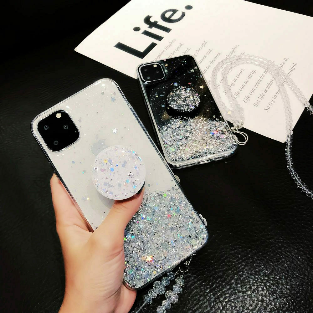 Bling Glitter Case For iPhone 11 Pro Max 11 Pro 11 XS XR X XS Max 6s 6 7 8 Screen Protectors